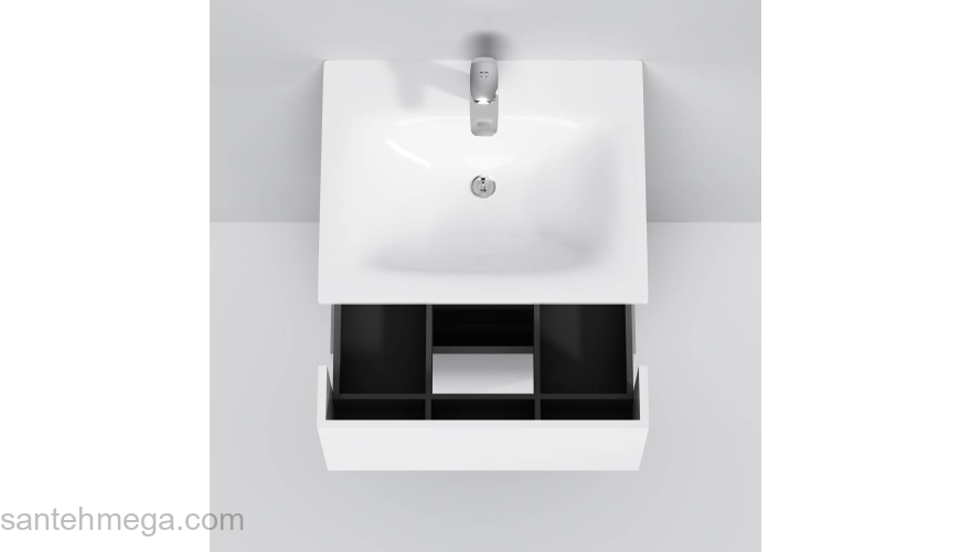 База под раковину подвесная 60 см, белый глянец AM.PM Spirit 2.0 M70AFHX0602WG. Фото