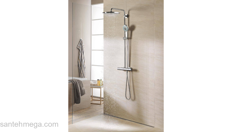 GROHE 27968000 Rainshower Душевая система с термостатом для душа с верхним душем Rainshower Cosmo 310 мм. Фото