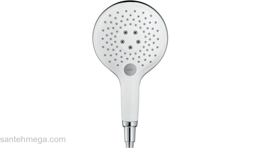 Ручной душ Hansgrohe Raindance Select 150 белый/хром 28587400. Фото