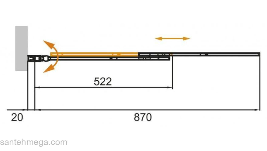 Шторка на ванну CEZARES Slider SLIDER-VF-11-90/150-P-Cr. Фото