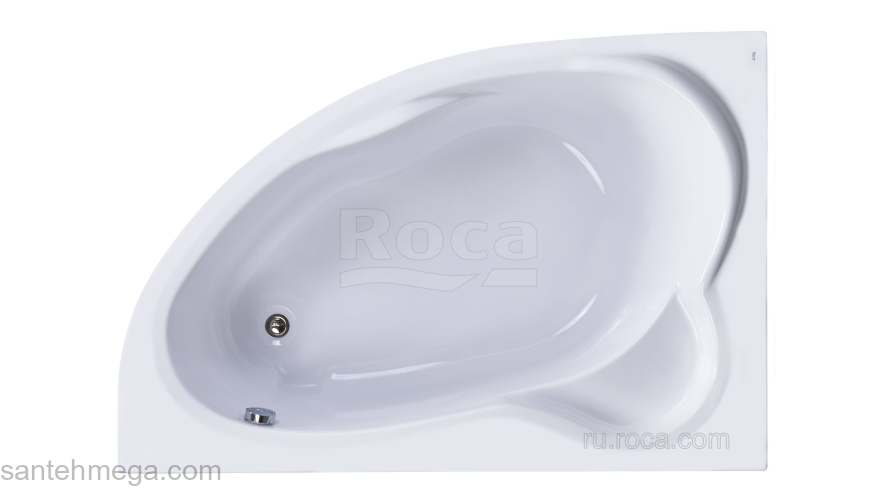 Ванна ROCA Luna 170x115 асимметричная левая белая 248640000 (ZRU9302911). Фото