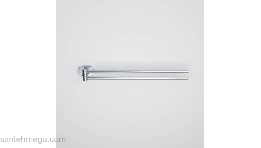 Двойная вешалка-вертушка для полотенец, 35 см AM.PM Sense A7432600 для ванной комнаты. Фото