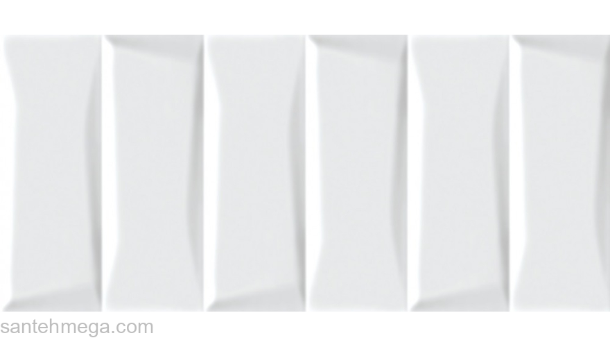 CERSANIT EVG053 Плитка облицовочная Evolution 200х440 белый рельеф кирпичи. Фото