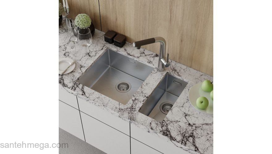 Мойка нерж.сталь универсального монтажа сатин 210*440  Edifice IDDIS EDI21S0i77. Фото