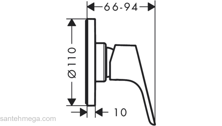 Смеситель для душа Hansgrohe Focus E 31961000. Фото