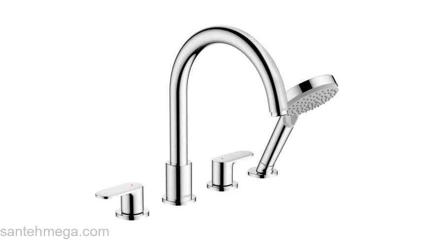 Смеситель на край ванны Hansgrohe Vernis Blend 71456000 хром. Фото