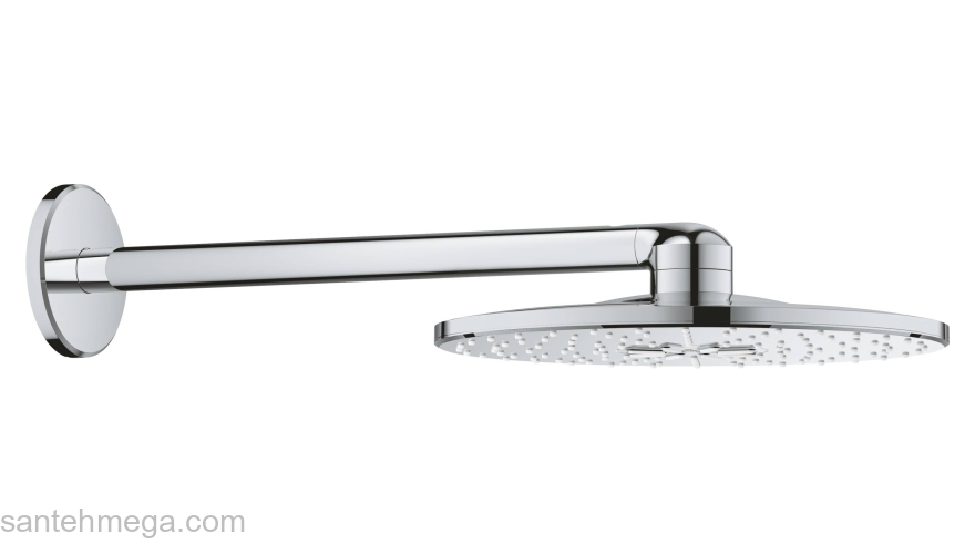 GROHE 26475000 Rainshower 310 SmartActive Верхний душ с душевым кронштейном 430 мм, 2 режима струи, хром. Фото