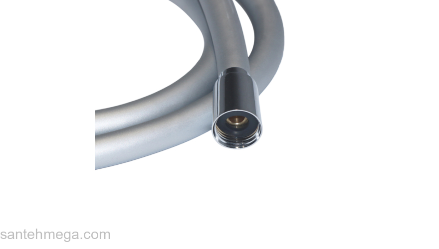 Шланг для душа серебряный силиконовый 1,2м Optima Home IDDIS OPH12SLi19. Фото