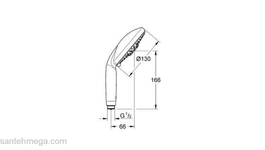 Ручной душ GROHE Rainshower 28764000. Фото