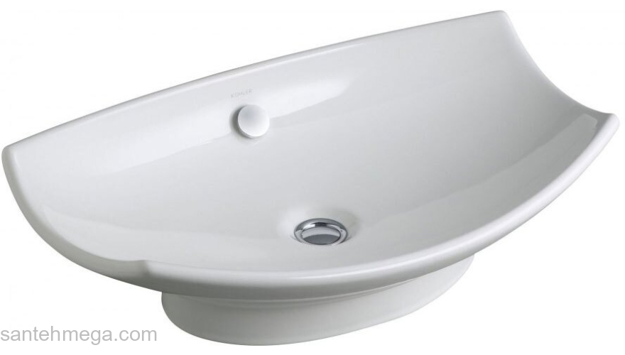 Раковина накладная JACOB DELAFON Leaf 60х38 E1186-00. Фото