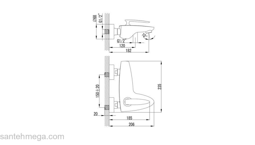 Смеситель для ванны IDDIS Viola VIOSB00I02. Фото