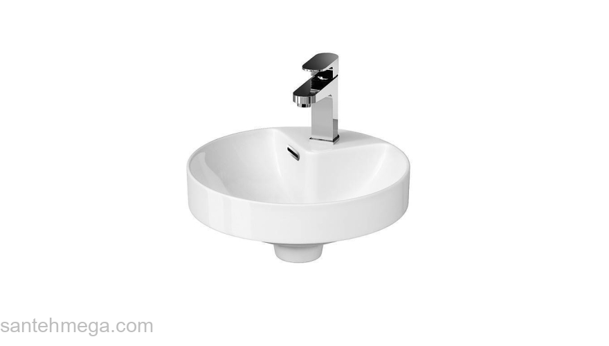 CERSANIT Раковина встраиваемая CREA в столешницу 38 UM-CRE38/1-ic. Фото