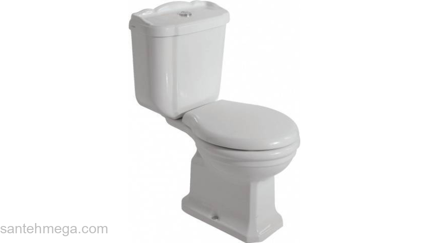 Унитаз напольный CERAMICA GLOBO SPA Paestum Vasi e Bidet 67.38 PA004.BI (слив в стену). Фото