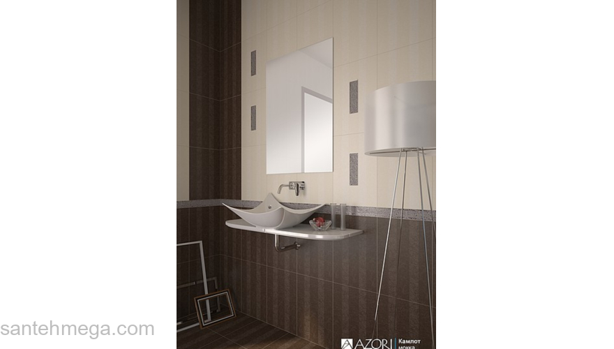 Azori 582541001 Бордюр Камлот 50х405 мокка крэш