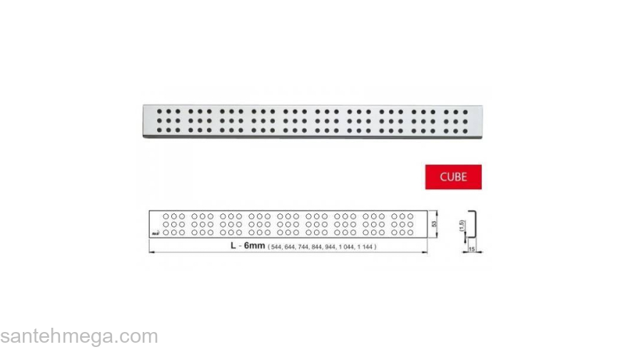 Перфорированная решетка ALCAPLAST CUBE-750L. Фото