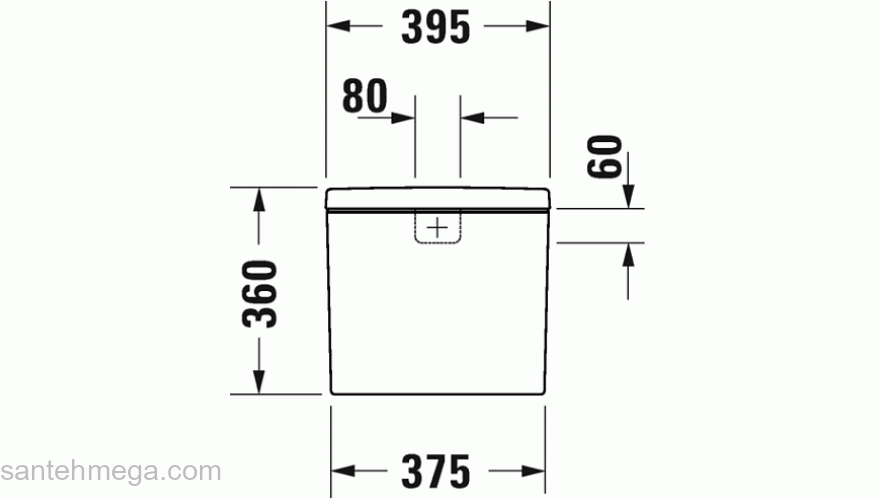 Бачок для унитаза DURAVIT D-Neo 0944100005. Фото