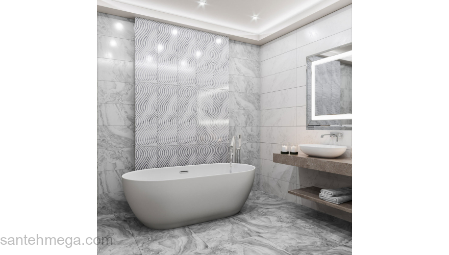 Gracia Ceramica 010301002129 Декор Ginevra 300х900 grey 01