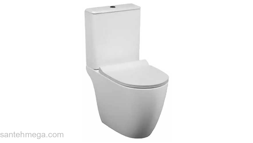 Унитаз-компакт с сиденьем Soft-Close Vitra Sento Rim-Ex Open Back 9830B003-7204. Фото