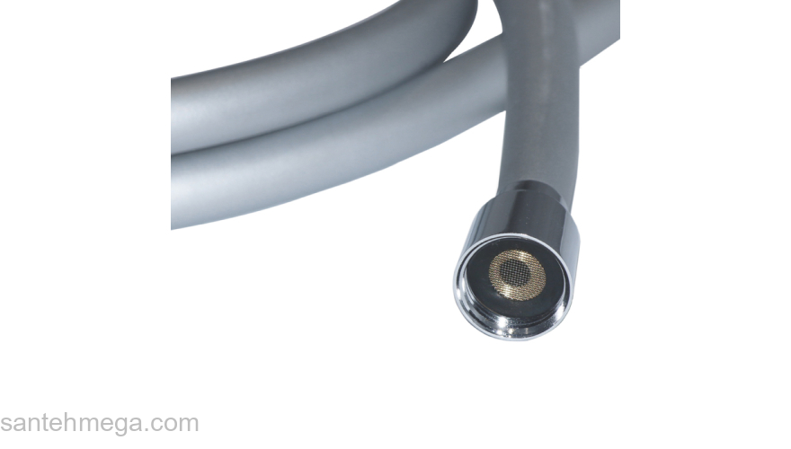 Шланг для душа серебряный силиконовый 1,5м Optima Home IDDIS OPH15SLi19. Фото