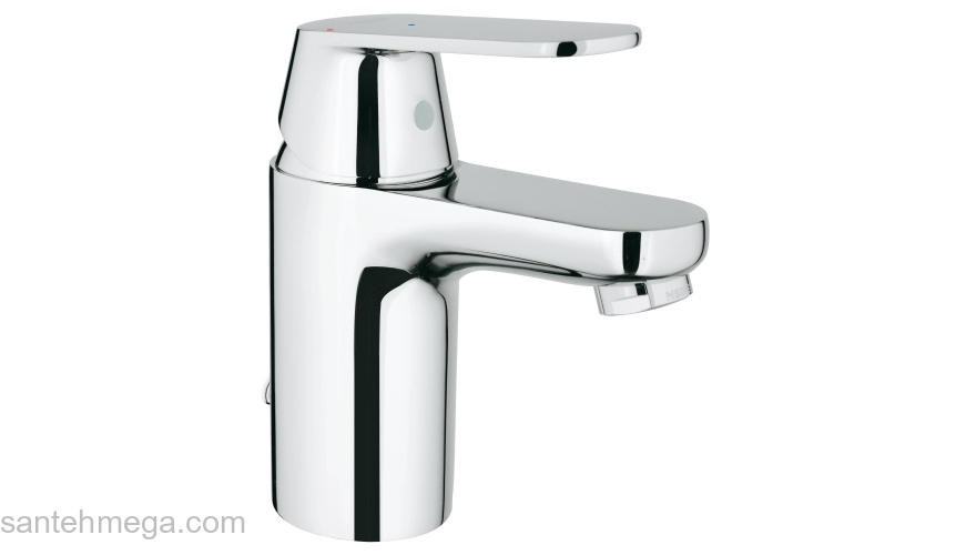 GROHE 2337800e Eurosmart Cosmopolitan Смеситель однорычажный для раковины с цепочкой, с энергосберегающим картриджем - подача холодной воды при центральном положении рычага. Фото