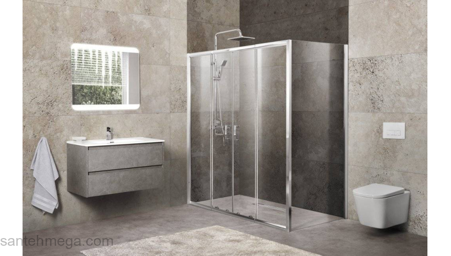 Душевой угол BELBAGNO Unique UNIQUE-AH-21-170/200-80-C-Cr. Фото