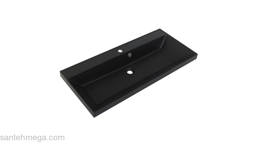 Раковина мебельная BELBAGNO 90х45 BB900/450-LV-ART-AST-NERO. Фото