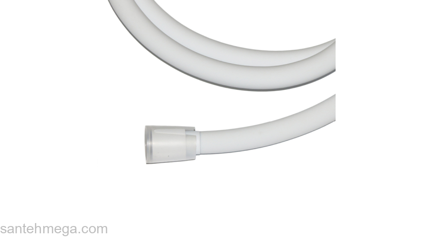 Шланг для душа белый матовый силиконовый 2,0м Optima Home IDDIS OPH20WLi19. Фото