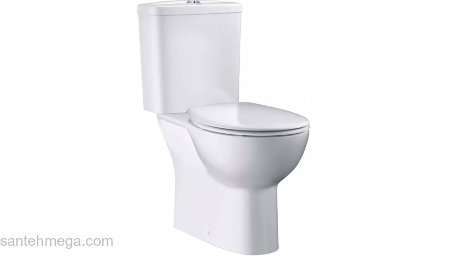 Унитаз напольный безободковый GROHE Bau Ceramic 39349000. Фото