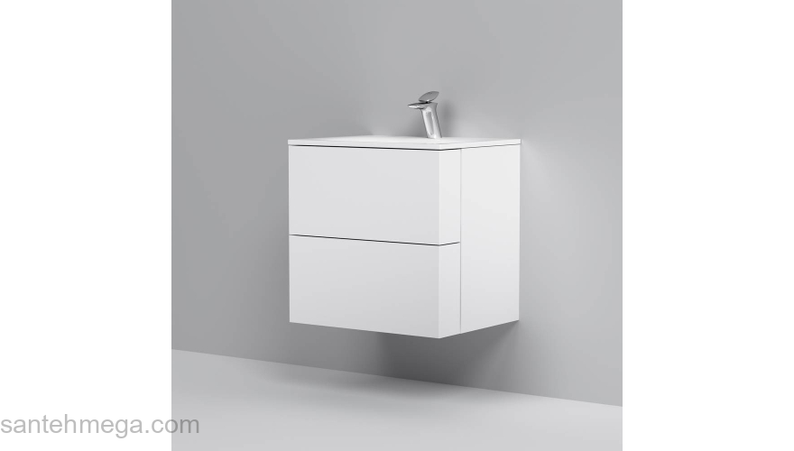 База под раковину подвесная 60 см, белый глянец AM.PM Spirit 2.0 M70AFHX0602WG. Фото