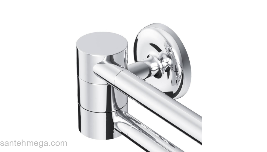 Двойная вешалка-вертушка для полотенец, 40 см AM.PM Like A8032600 для ванной комнаты. Фото