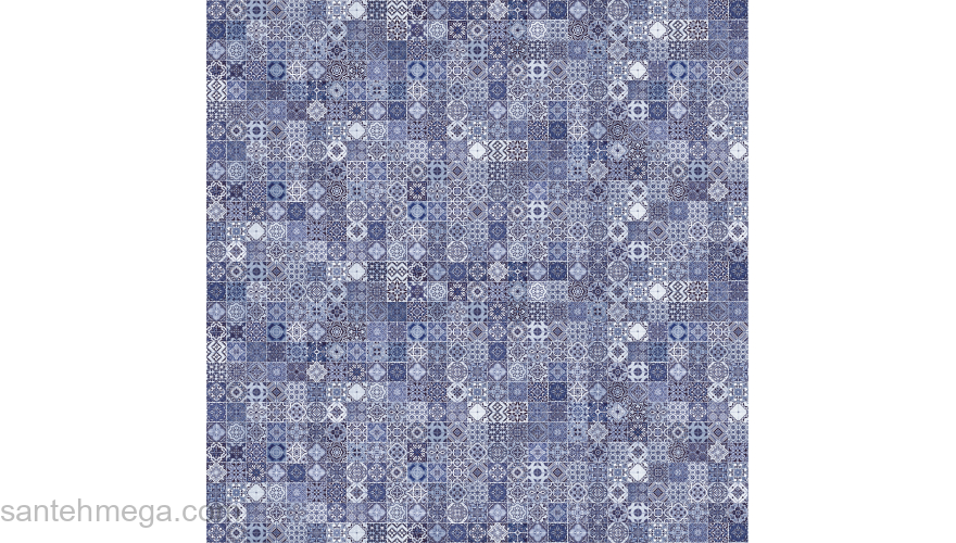 CERSANIT 16105 Керамический гранит Hammam 420х420 голубой. Фото