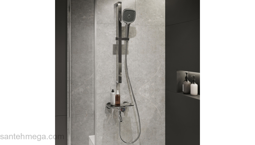 Смеситель для ванны с управлением Push Control Shelfy IDDIS SHESBBTi02WA. Фото