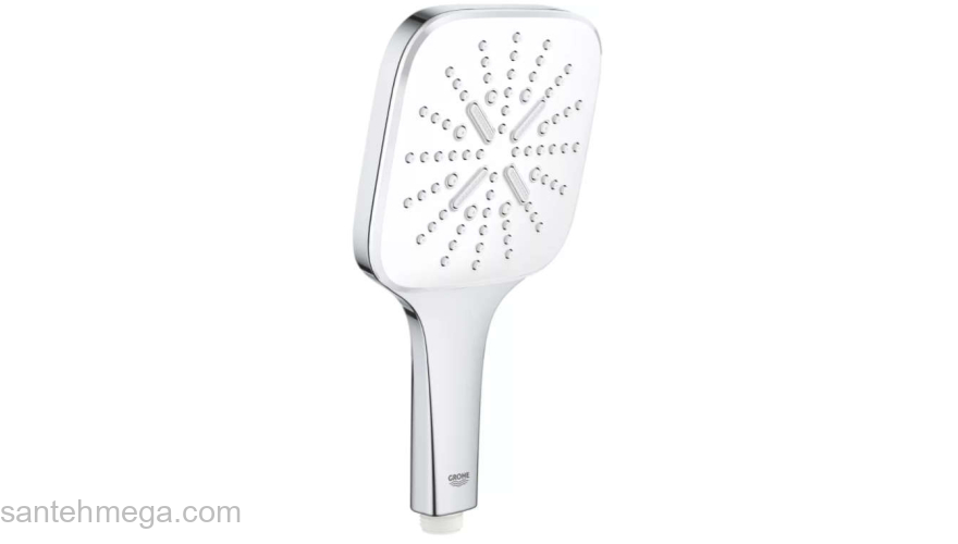 GROHE Душевая лейка Grohe Rainshower SmartActive 26582LS0 белая луна. Фото