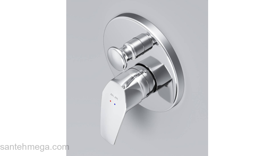 Смеситель для ванны и душа, монтируемый в стену AM.PM Gem F9085000. Фото