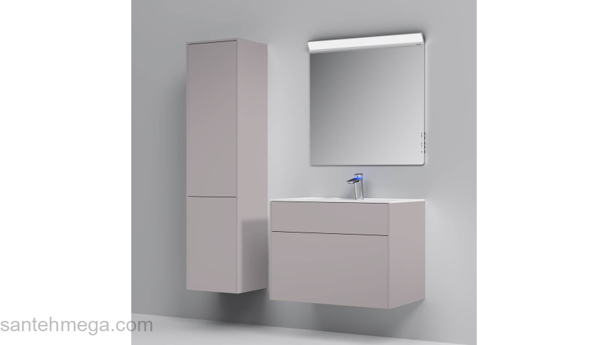 База под раковину подвесная 80 см, 3 ящика, элегантный серый AM.PM Inspire 2.0 M50AFHX0803EGM. Фото