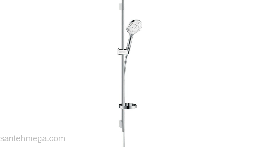 Душевой гарнитур Hansgrohe Raindance Select 120 Unica Set 90см белый/хром 26631400. Фото