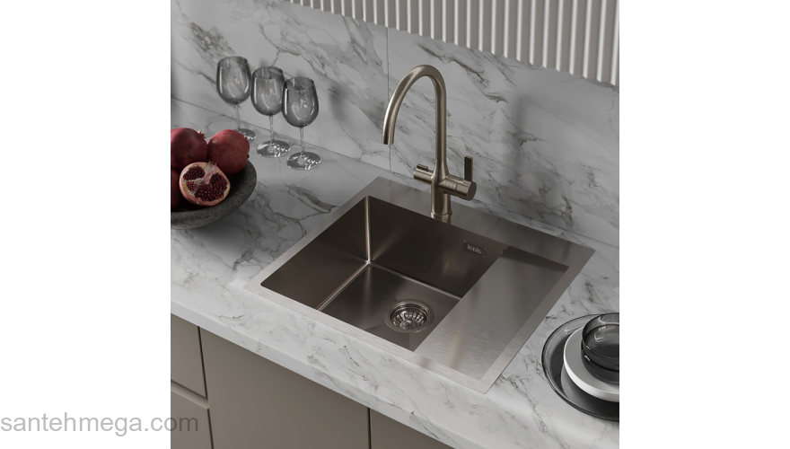 Мойка нерж. сталь сатин чаша слева 590*510 Haze IDDIS HAZ59SLi77. Фото