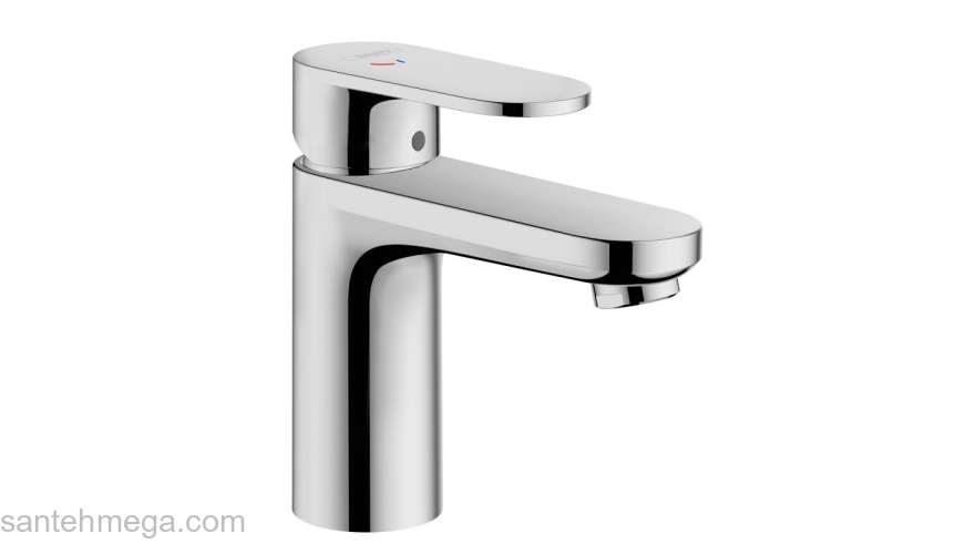 Смеситель для раковины со сливным гарнитуром Hansgrohe Vernis Blend 100 71551000 хром. Фото