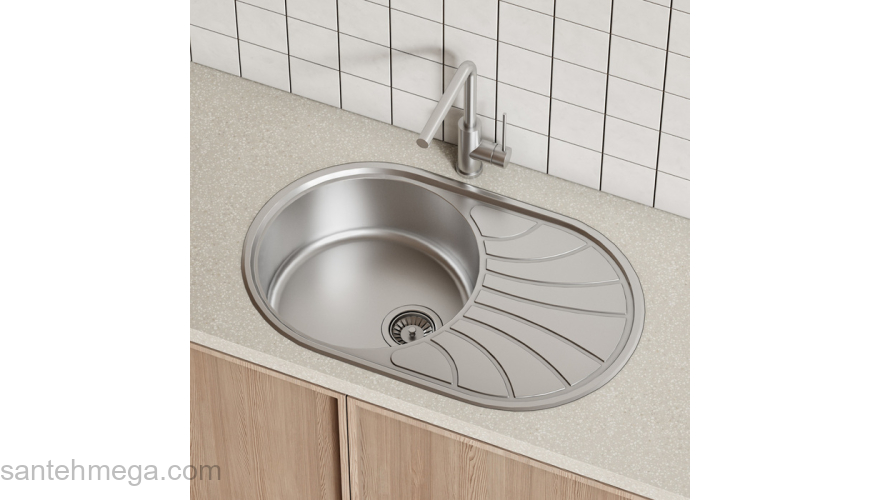 Мойка нерж. сталь шелк 770*480 Suno S IDDIS SUN77SDi77. Фото