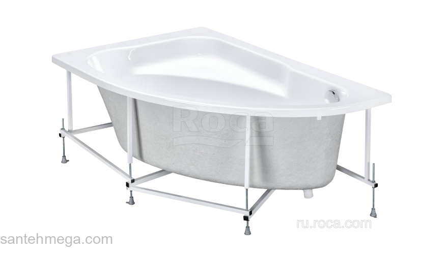 Ванна ROCA Welna 160x100 L асимметричная белая ZRU9302997. Фото