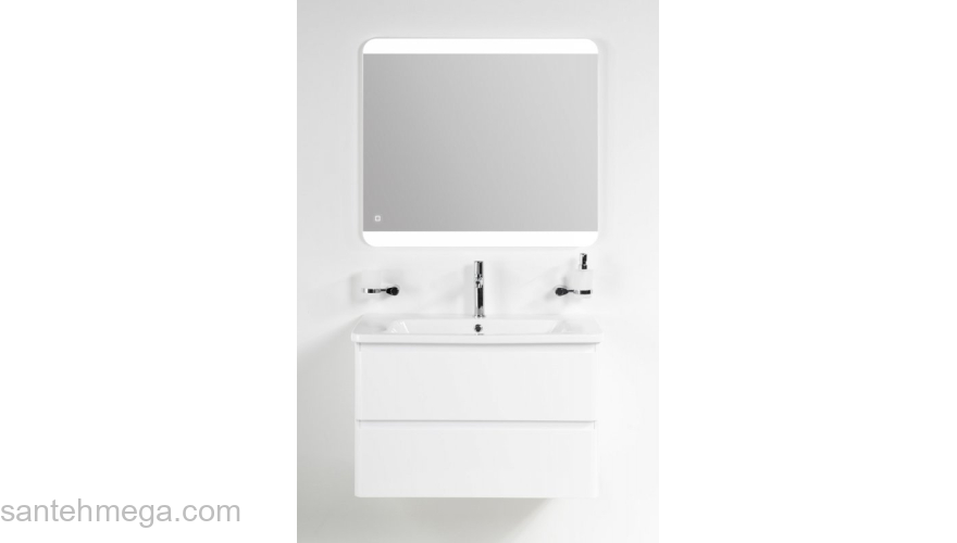 Тумба под раковину подвесная BELBAGNO ALBANO-CER-1050-2C-SO-RVB Rovere Vintage Bianco. Фото