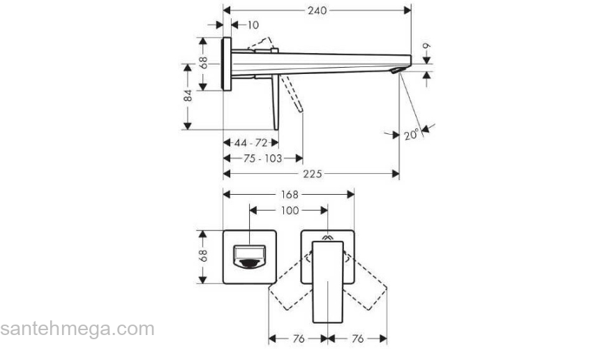 Смеситель для раковины Hansgrohe Metropol 32526000. Фото