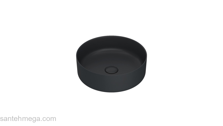 Умывальник накладной IDDIS Ray 36х36 RAYBM03i27 Черный матовый. Фото