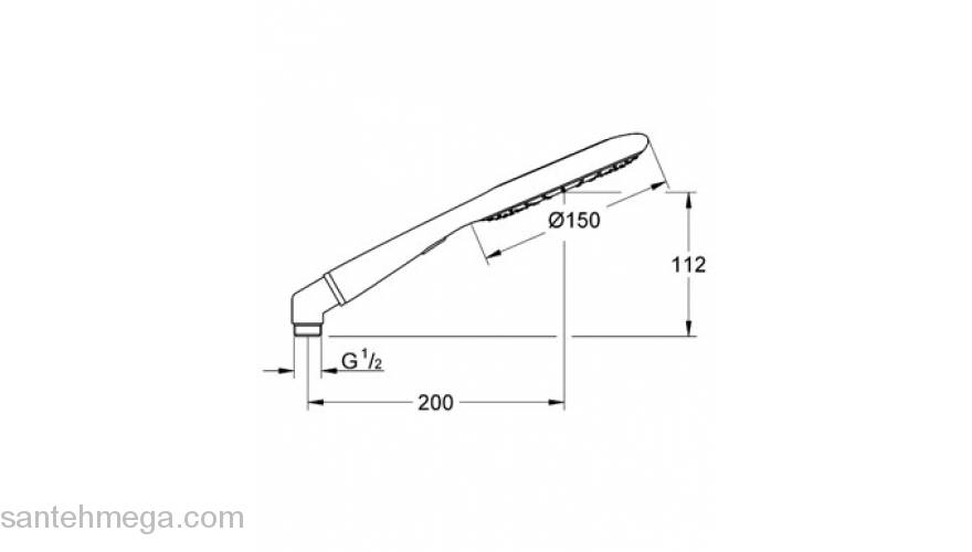 Ручной душ GROHE Rainshower Icon 27443000. Фото