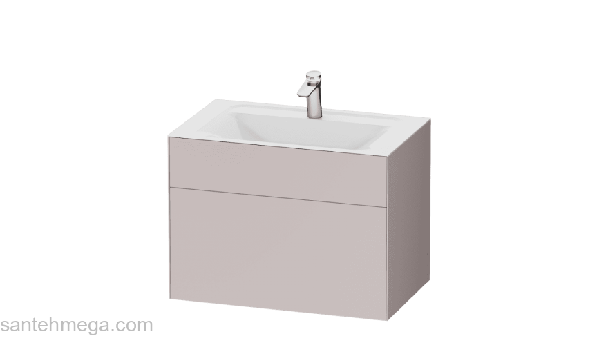 База под раковину подвесная 80 см, 3 ящика, элегантный серый AM.PM Inspire 2.0 M50AFHX0803EGM. Фото