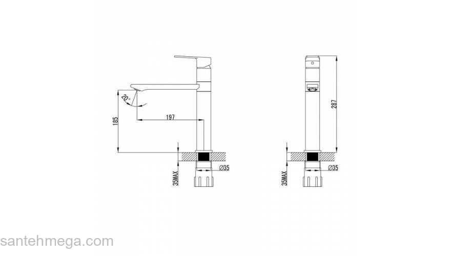 Смеситель для кухни  Edifice черный IDDIS ED1BBSG05. Фото