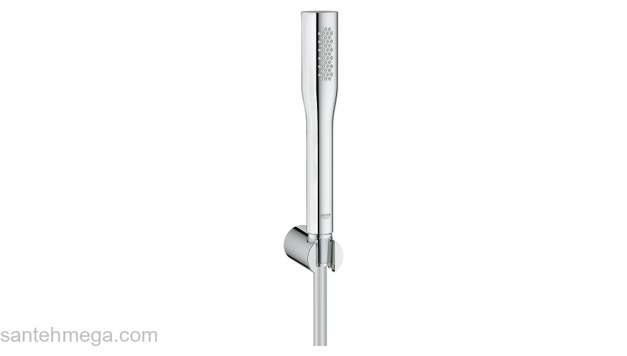 GROHE 27369000 Euphoria Cosmopolitan Душевой набор I (ручной душ, настенный держатель, шланг 1500 мм), 9,5 л/мин, хром. Фото