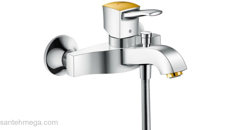 Смеситель для ванны Hansgrohe Metropol Classic хром/золото 31340090. Фото