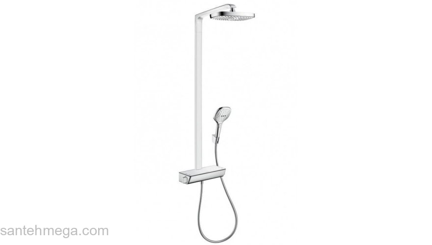 Душевая система HANSGROHE Raindance Select Showerpipe E300 2 jet 27128000. Фото