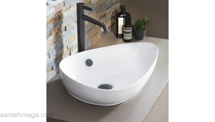 Раковина накладная JACOB DELAFON Nouvelle Vague 56x40 EVI102-00. Фото